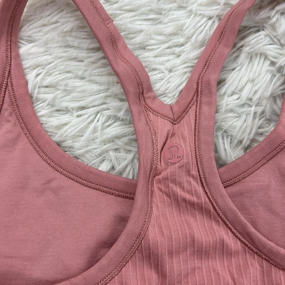 Lululemon Ebb To Street Tank *Light Support For B/C Cup Pink Taupe - Picture 4 of 5